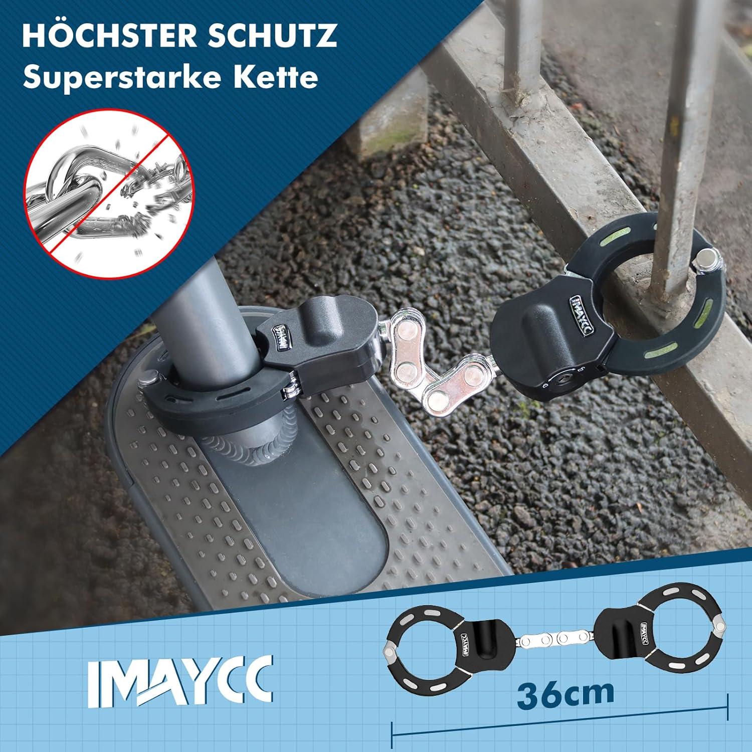 E Scooter Schloss Hohe Sicherheit Diebstahlsicher 36cm