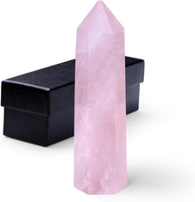 Kristall Rosenquarz Heilstein Stab Meditation Energie Reiki