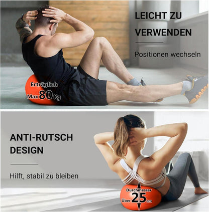 Gymnastikball 25cm Orange Anti-Burst PVC Material bis 80kg