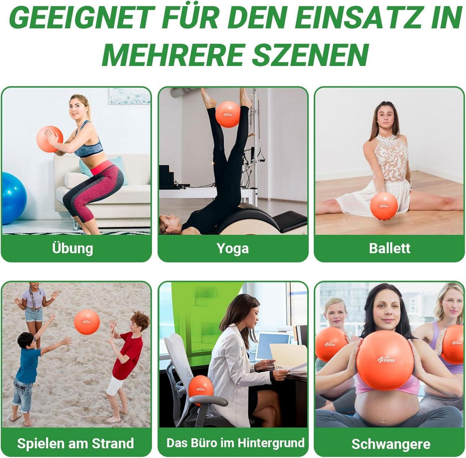 Kleiner Pilates-Ball 25cm Yoga Ball Baby Soft Fitnessball Orange
