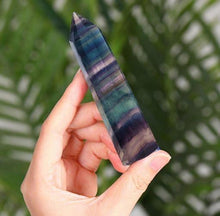 Fluorit Kristall Turm 9-10cm Heilstein Meditation Energie
