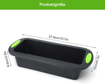 Brotbackform Silikon | Kastenform Kuchen BPA-frei Antihaft 28x12x6.5cm