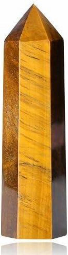 Tigerauge Kristall Turm 9-10cm Heilstein Edelstein Energie
