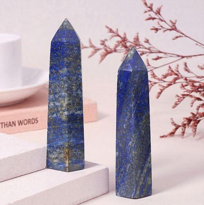Kristallsäule Lapislazuli Groß Kristalle Turm Heilsteinstein Energie