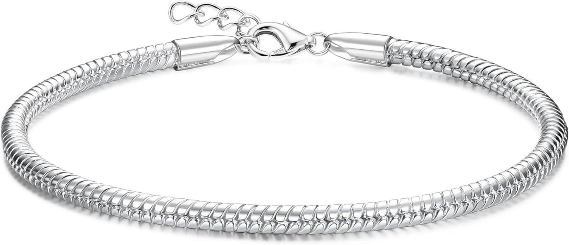Silber Armband 925 DIY Charm Armband mit Anhängern Verstellbare