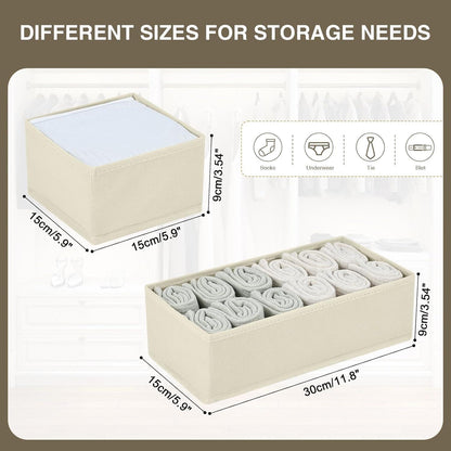 Schubladen Organizer Set für Kleiderschränke, Faltbare