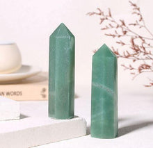 Grüner Aventurin Kristall Turm 9-10cm - Heilstein Edelsteine