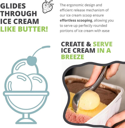 ElevaPulse Eisportionierer Edelstahl perfekte Eiskugelportionierer