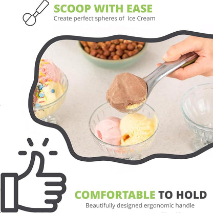 ElevaPulse Eisportionierer Edelstahl Multifunktional Ice Cream Scoop