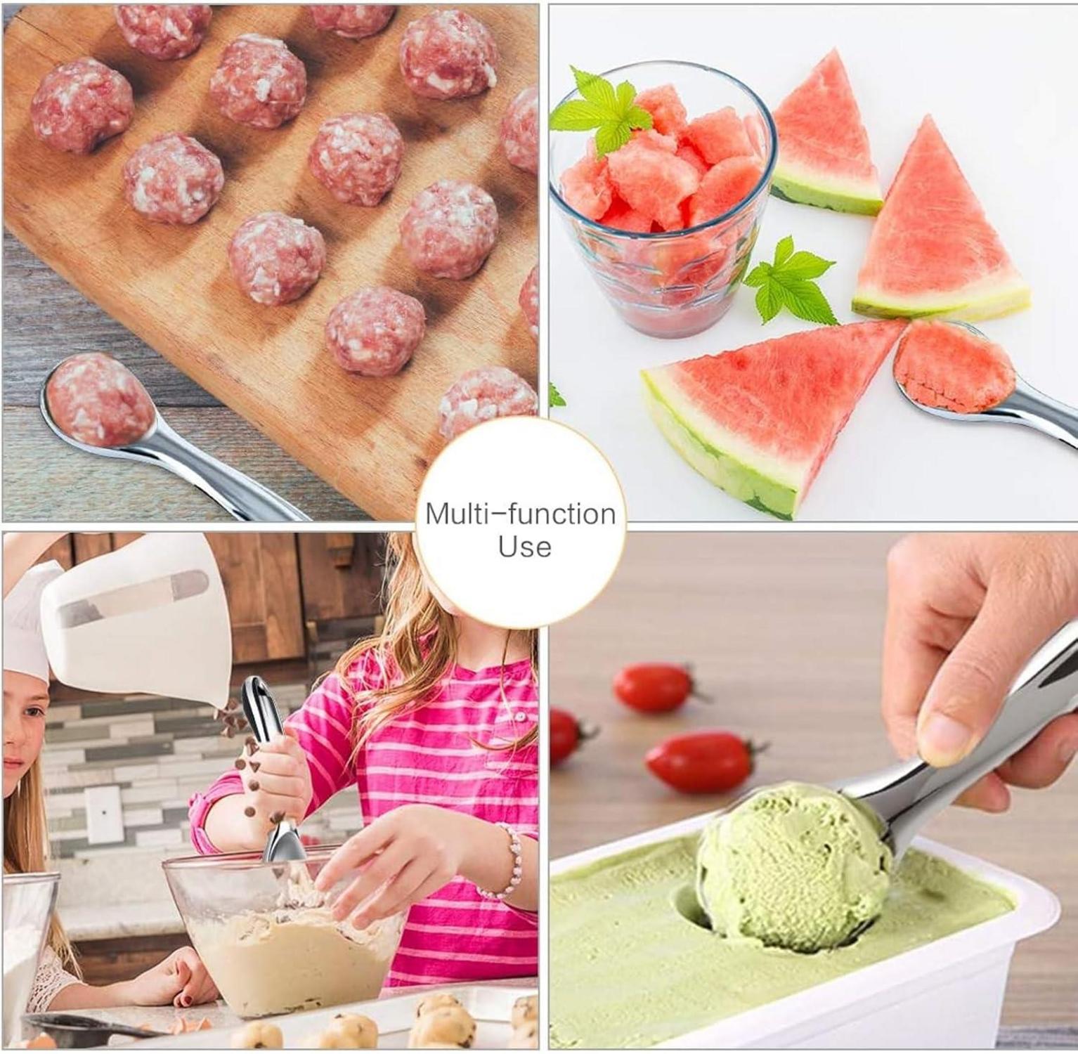 Edelstahl Eisportionierer für perfekte Eiskugeln 17cm Ice Cream Scoop