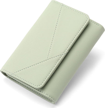 Geldbörse Damen Leder RFID Portemonnaie Viele Fächer Zipper Münzfach
