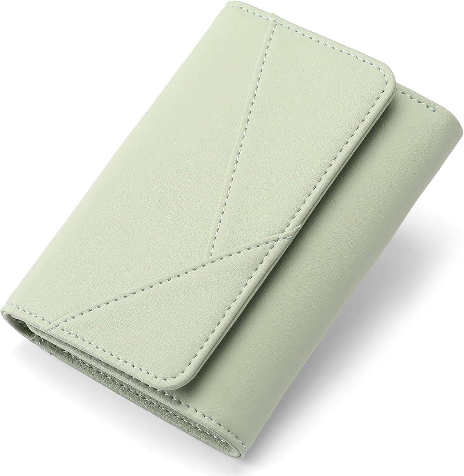 Geldbörse Damen Leder RFID Portemonnaie Viele Fächer Zipper Münzfach