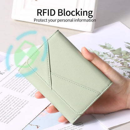 Geldbörse Damen RFID Leder Klein Portemonnaie 15 Kartenfächer Zipper