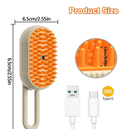 Katzenbürste mit Dampf 3-in-1 Katzenspray Massagekamm