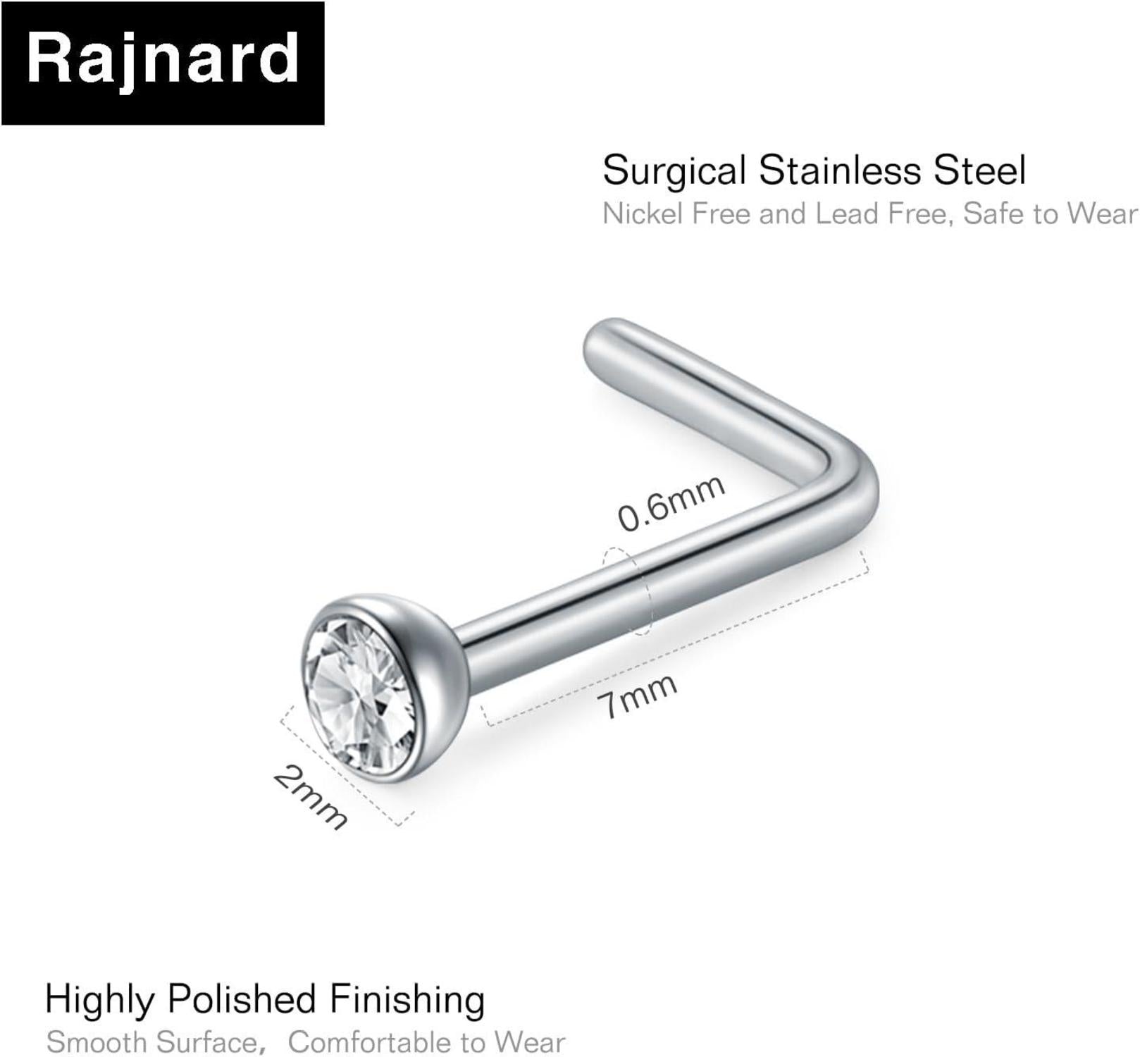 Nasenpiercing 18G 20G 22G Gold Silber Chirurgenstahl