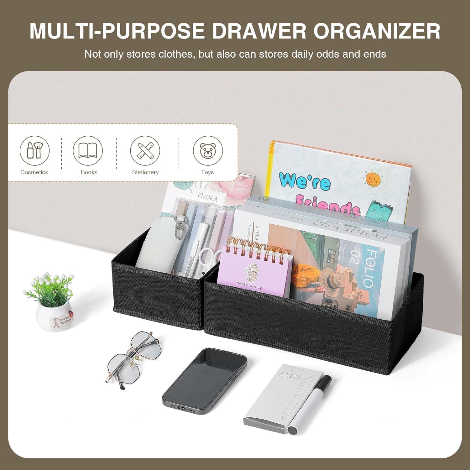 8-teiliges DIMJ Schubladen Ordnungssystem Organizer Set Schwarz