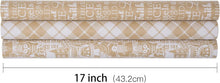 Geschenkpapierrolle Weihnachtsdesign Kraftpapier 43,2cm x 3m
