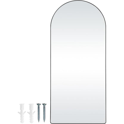 Gewölbter Ganzkörperspiegel 180x81cm – Stand- & Wandmontage