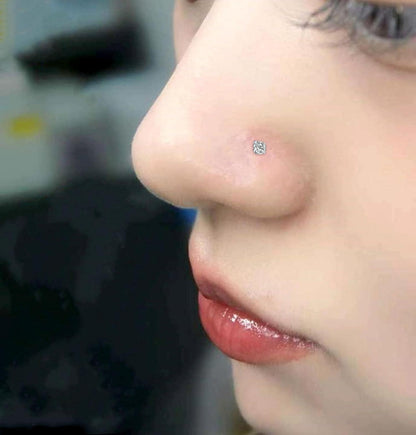 Nasenpiercing 18G 20G 22G Chirurgenstahl Zirconia Gold Silber