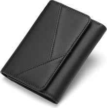 GAEKEAO Damen Geldbörse RFID Leder 15 Kartenfächer Schwarz