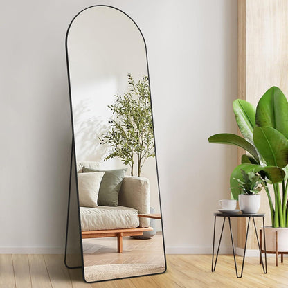 Gewölbter Standspiegel 165x55.8cm – Freistehend & Wandmontage