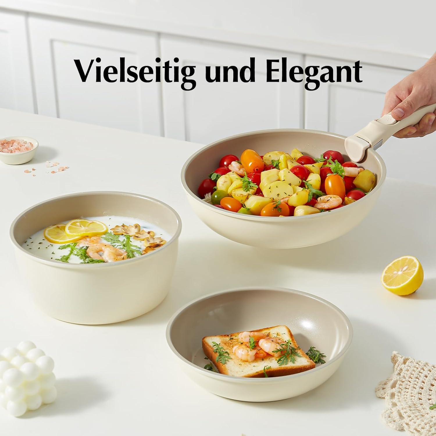Redchef 16-Teiliges Antihaft-Kochgeschirr-Set für alle Herdarten