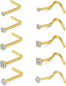 Nasenpiercing Chirurgenstahl Zirconia Strassstein Nase Nostril