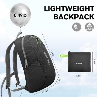 Faltbarer Leichter Rucksack 25L Wasserdicht für Wandern