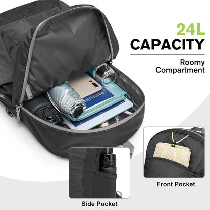 G4Free Faltbarer Leichter Rucksack 25L Wasserdicht Wanderrucksack