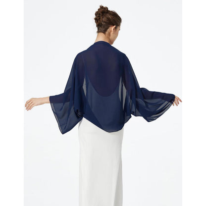 Chiffon Schal Stola Damen Festlich mit Ärmel für Abendkleider