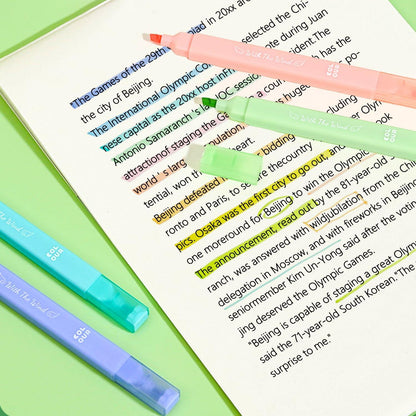 Pastell Textmarker Set Doppelspitze Bibelmarker No Bleed 12er