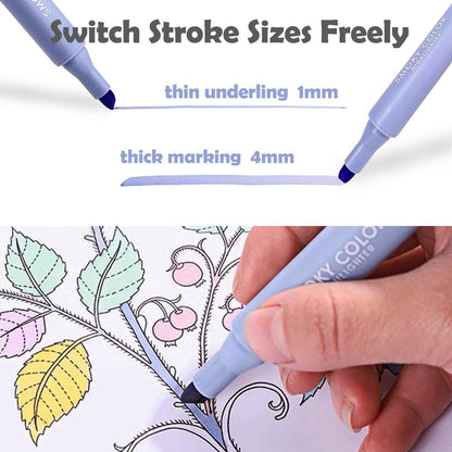 Pastell Textmarker Set 20 Farben Highlighter Pen Stift Leuchtstifte