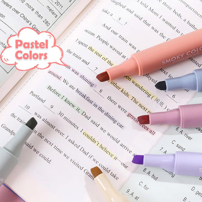 YOSKAEDI Textmarker Pastell Set - 20 Farben Highlighter Bibel Marker