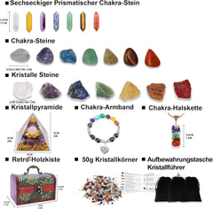 Kristalle Heilsteine Set Chakras Edelsteine Geschenk