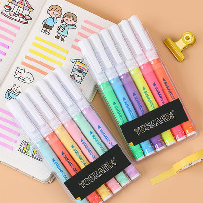 Textmarker Set 12 bunte Farben, No Bleed, Dry Fast, Bibel Marker