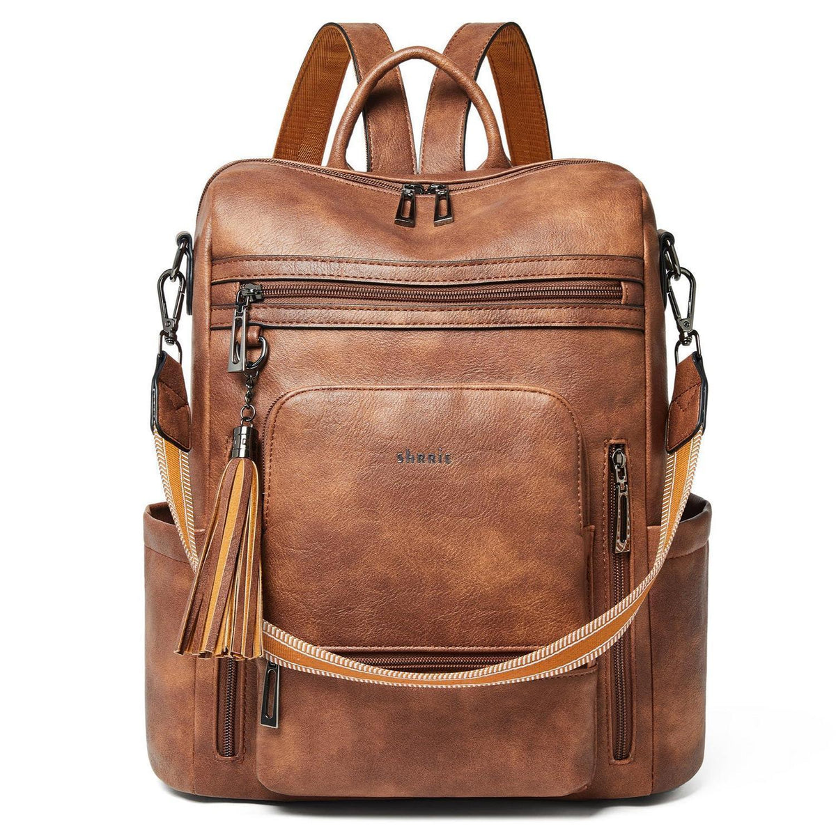 Rucksack Damen Laptopfach 15,6 Zoll Wasserdicht Business in Lederoptik