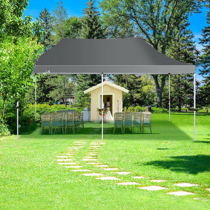 COBIZI Faltpavillon 3x6m Wasserdicht Stabil Winterfest Grau