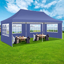Faltpavillon 3x6m Wasserdicht Stabil Winterfest Marineblau