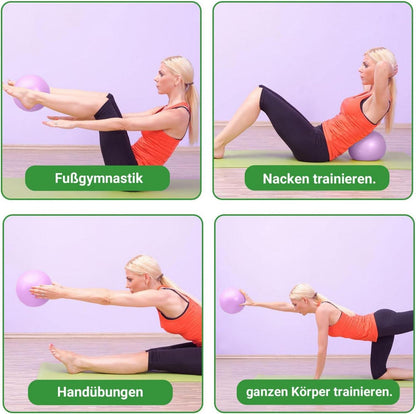 Gymnastikball Pilates-Ball 25cm Yoga Ball Fitnessball Baby Soft Mauve