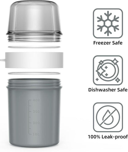 Müslibecher to Go mit Löffel und Joghurt to go