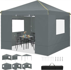 Faltpavillon 3x3m Wasserdicht Stabil Partyzelt Pop Up Gartenpavillon
