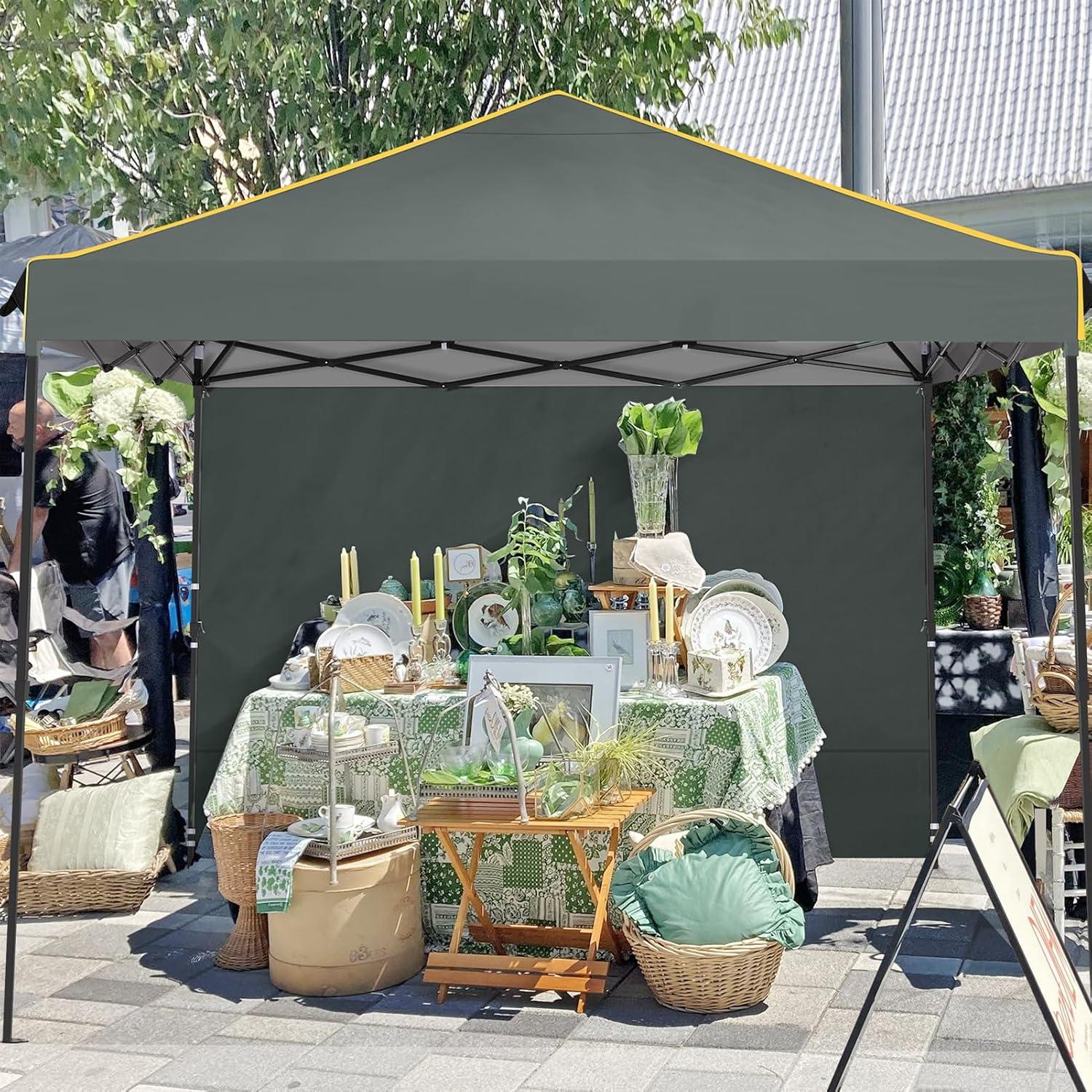 Faltpavillon 3x3m Wasserdicht Stabil Pop Up Partyzelt Anti-UV Gartenpavillon