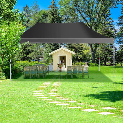 Faltpavillon 3x6m Wasserdicht Stabil Winterfest mit Seitenwänden Sandsack