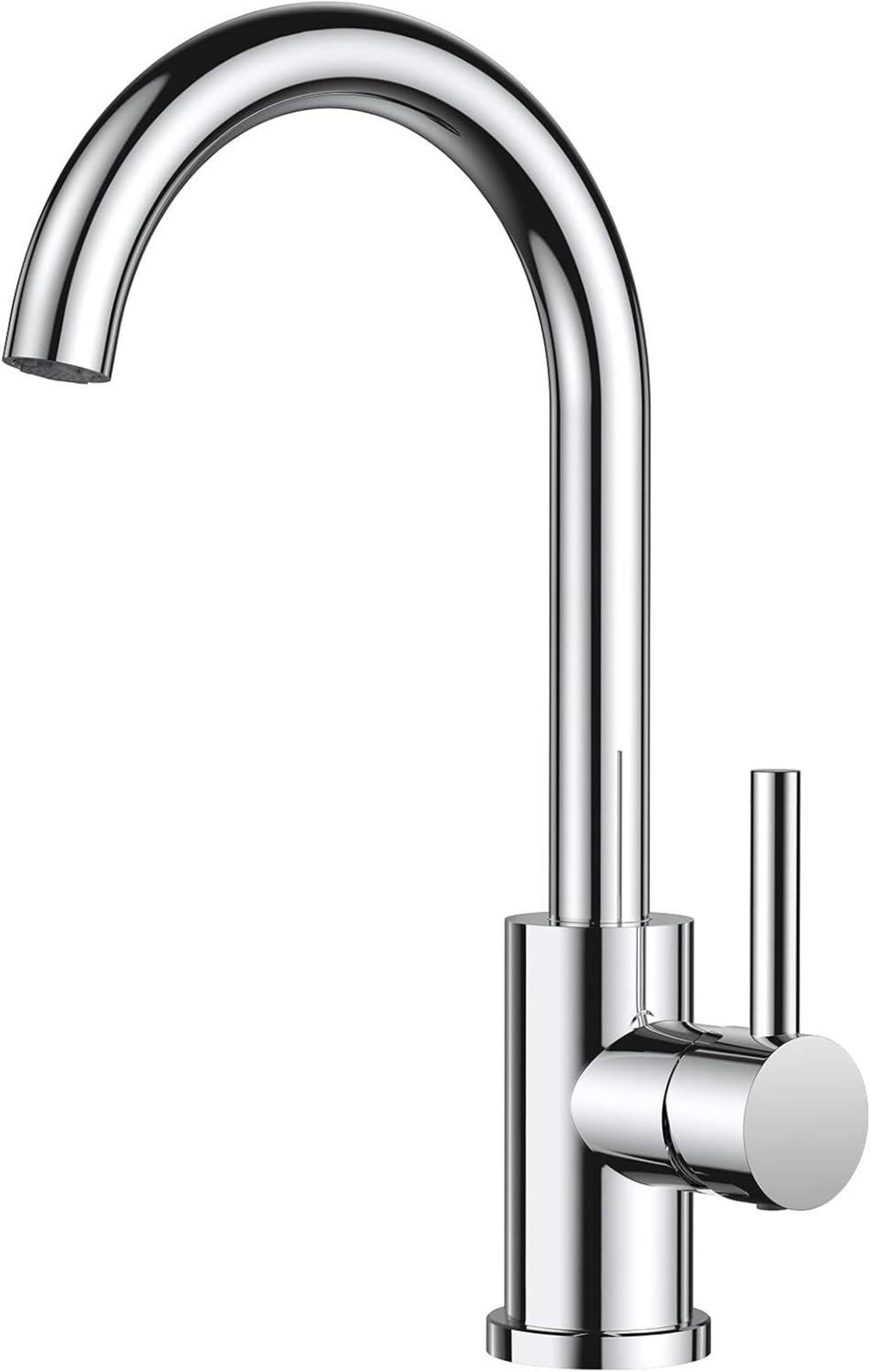 FORIOUS 360° Drehbarer Wasserhahn Edelstahl Küchenarmatur