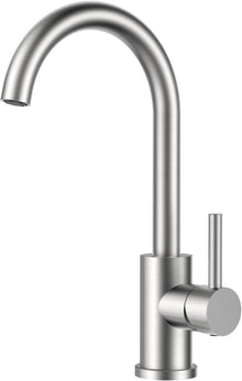 FORIOUS Wasserhahn Küche 360° Drehbar Edelstahl Mischbatterie