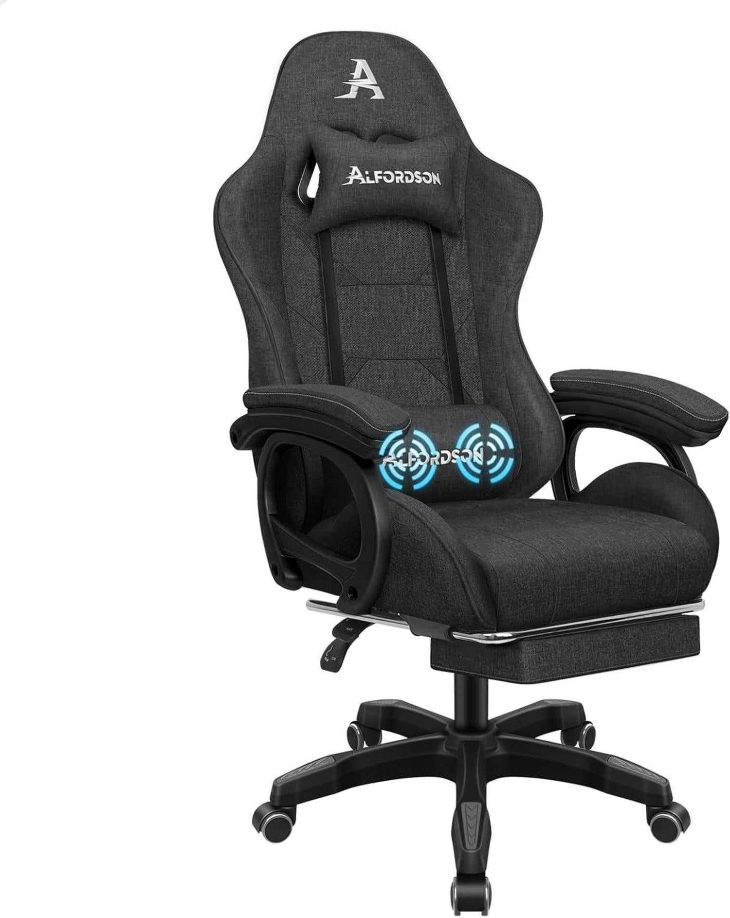 Ergonomischer Bürostuhl mit Massage-Lendenkissen, Rückenlehne
