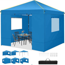 Faltpavillon 3x3m Wasserdicht Stabil mit 4 Seitenwänden und