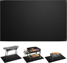 Feuerfeste Unterlage Grillmatte 120x76cm Bodenschutz Hitze Matt