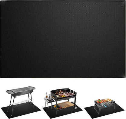 Feuerfeste Unterlage Grillmatte 120x76cm Bodenschutz Hitze Matt