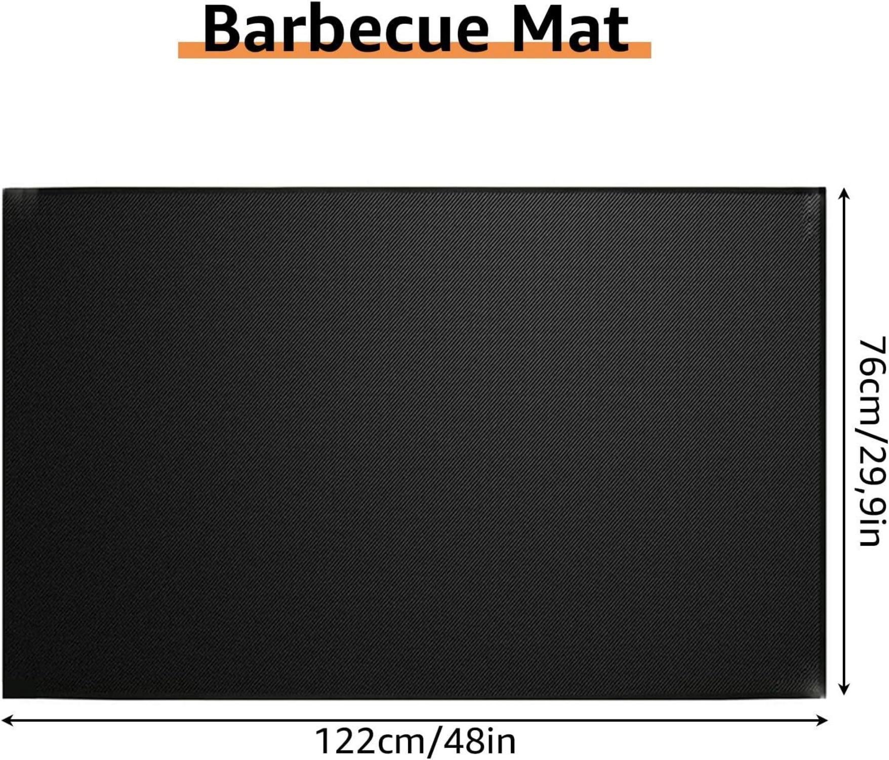 Feuerfeste Unterlage 120x76cm Grillmatte Bodenschutz
